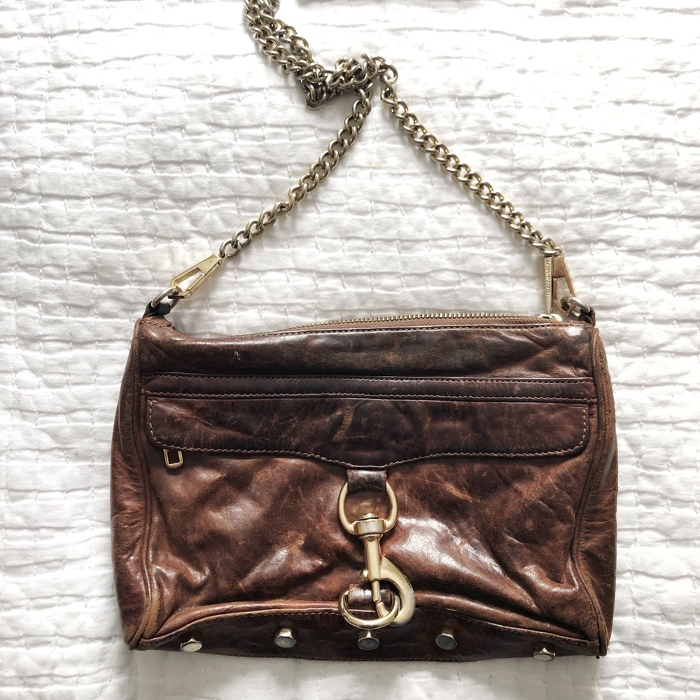 Rebecca Minkoff Brown Leather MAC Crossbody Bag